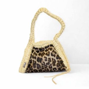 BILLIE – SIMILI CUIR LÉOPARD / JAUNE BEURRE